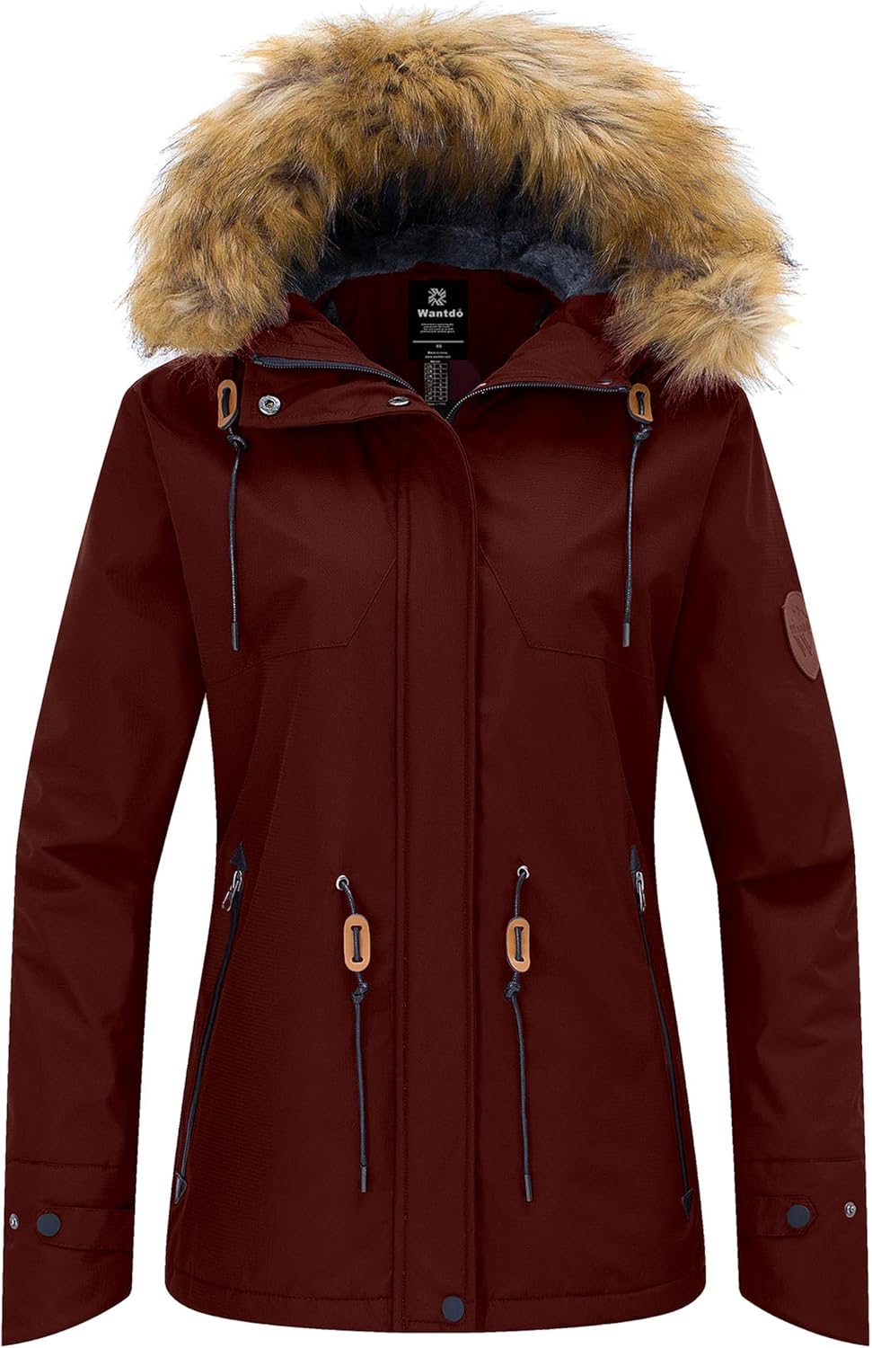 Waterproof Ski Jacket Fleece Lined Snow Jackets Winter Coat image 1