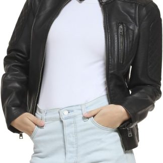 Faux Leather Motocross Racer Jacket image 1