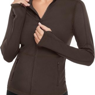 Workout Yoga Jacket Full Zip Running Athletic Track Jacket image 1